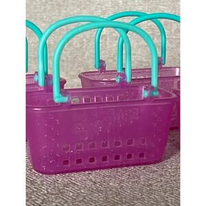 Set of 4 Shopkins Shopping Basket Grocery Shopping Toy